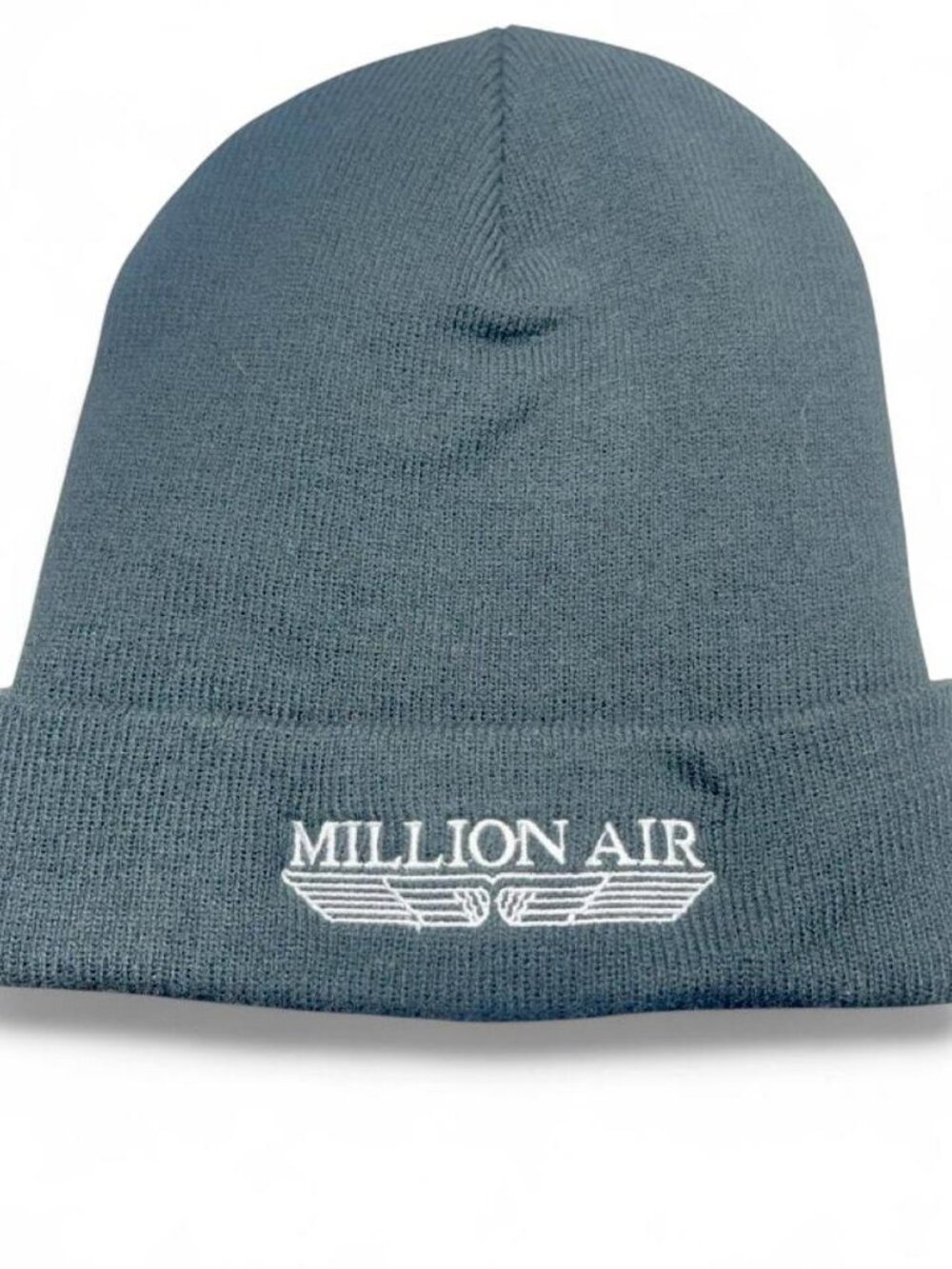 Million Air Aviation Beanie Black Embroidered Fleece Lined Winter Hat